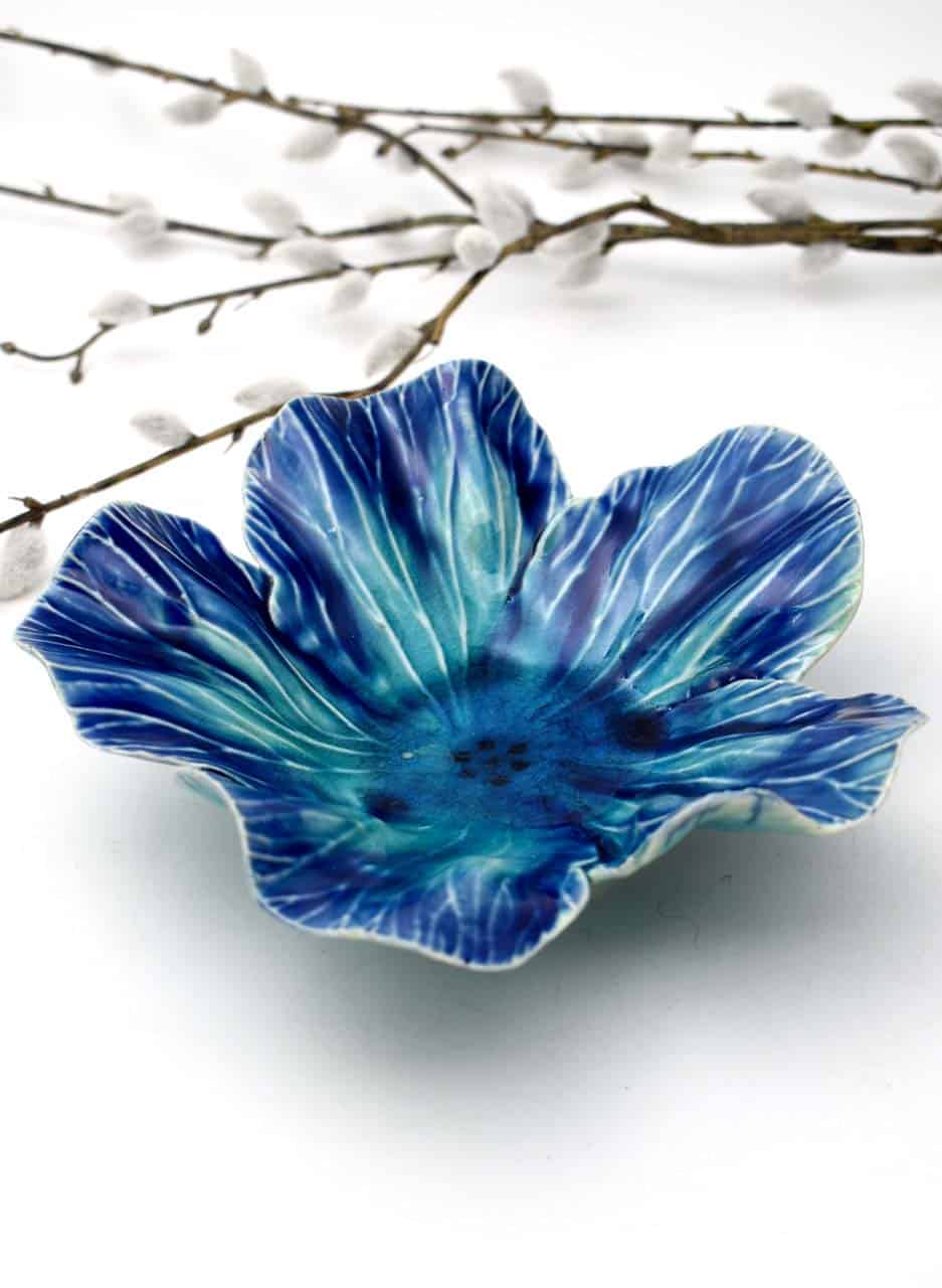 Hibiscus Bowl (Ocean Blues) - Muddy Fingers - Image 2