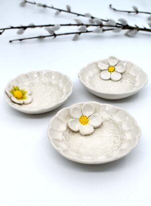 Flower Detail Trinket Dish - Michelle Bow