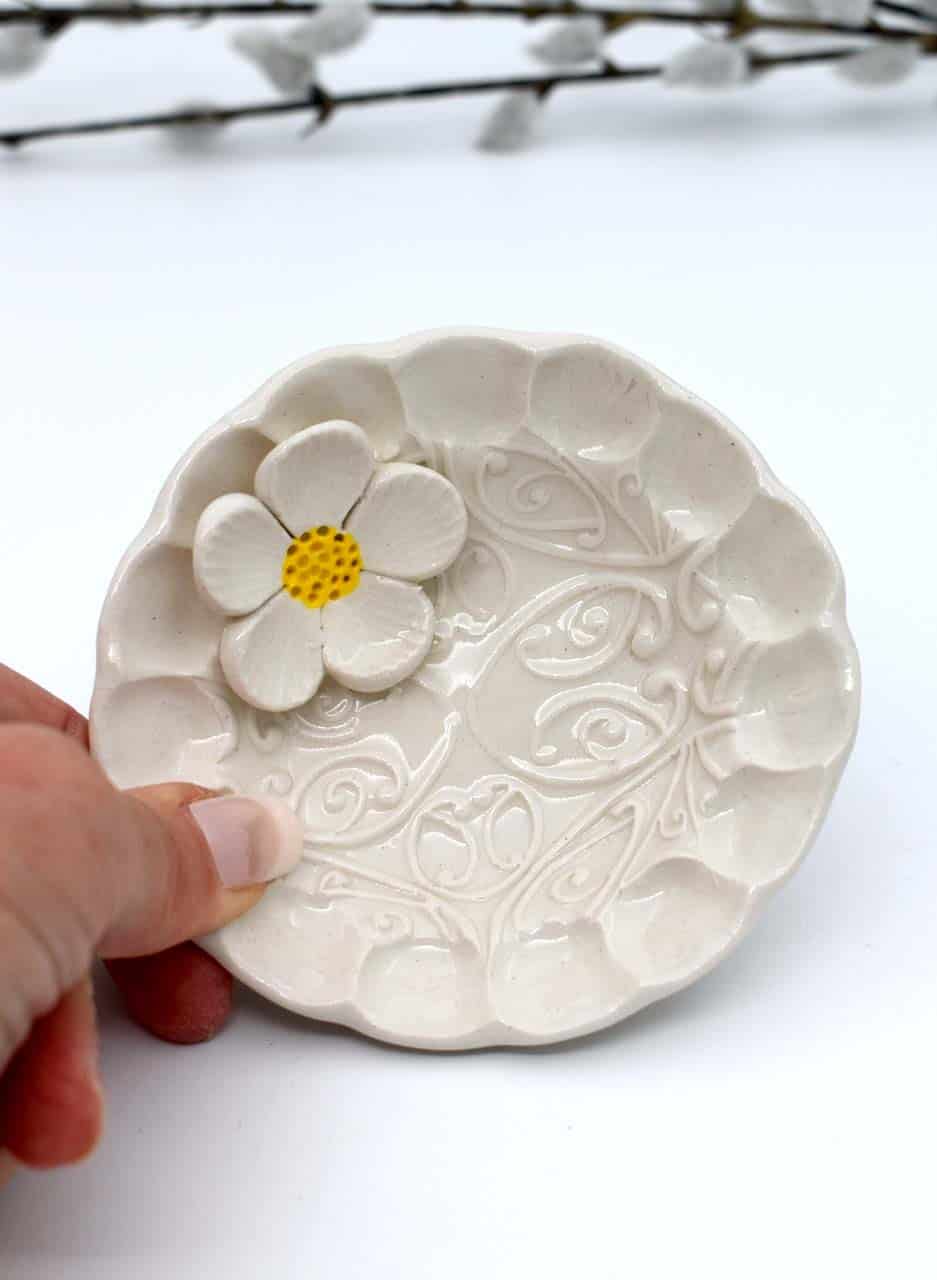 Flower Detail Trinket Dish - Michelle Bow - Image 2