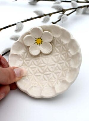 Flower Detail Trinket Dish - Michelle Bow