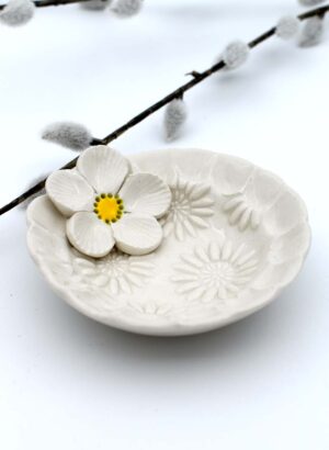 Flower Detail Trinket Dish 5 - Michelle Bow