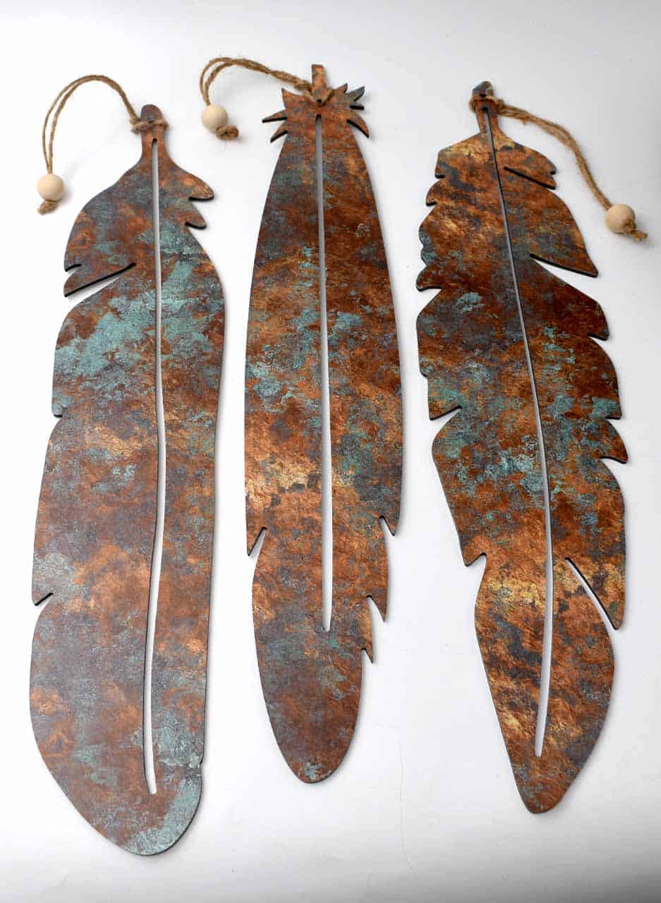 Copper Patina Feathers (Design 3 of 3) - Image 2