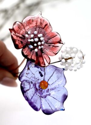 Glass Flower (Wine Red) - Frances Hanson
