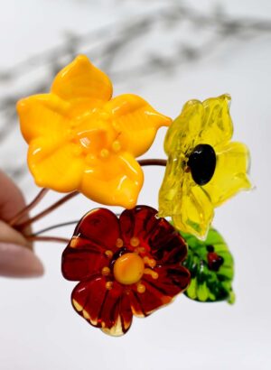 Glass Flower (Opaque Yellow) - Frances Hanson