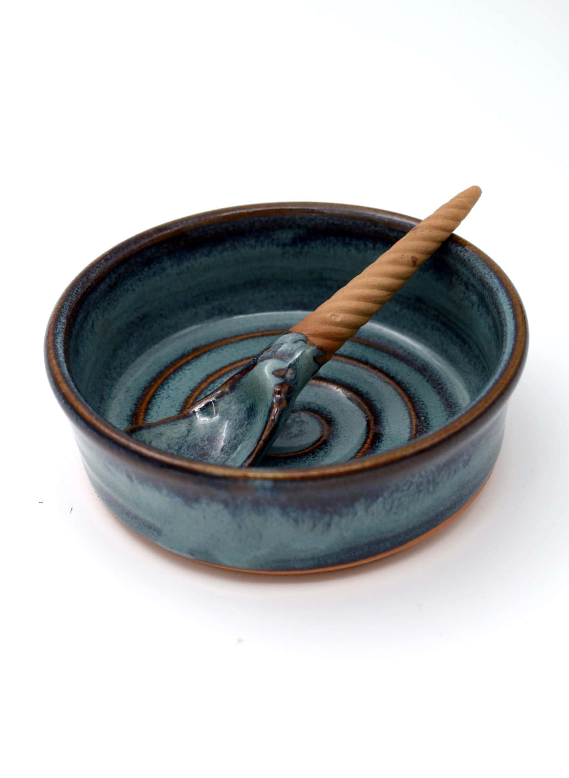 Blue Earth Salt & Sugar Bowl & Spoon - Michelle Bow - Image 2