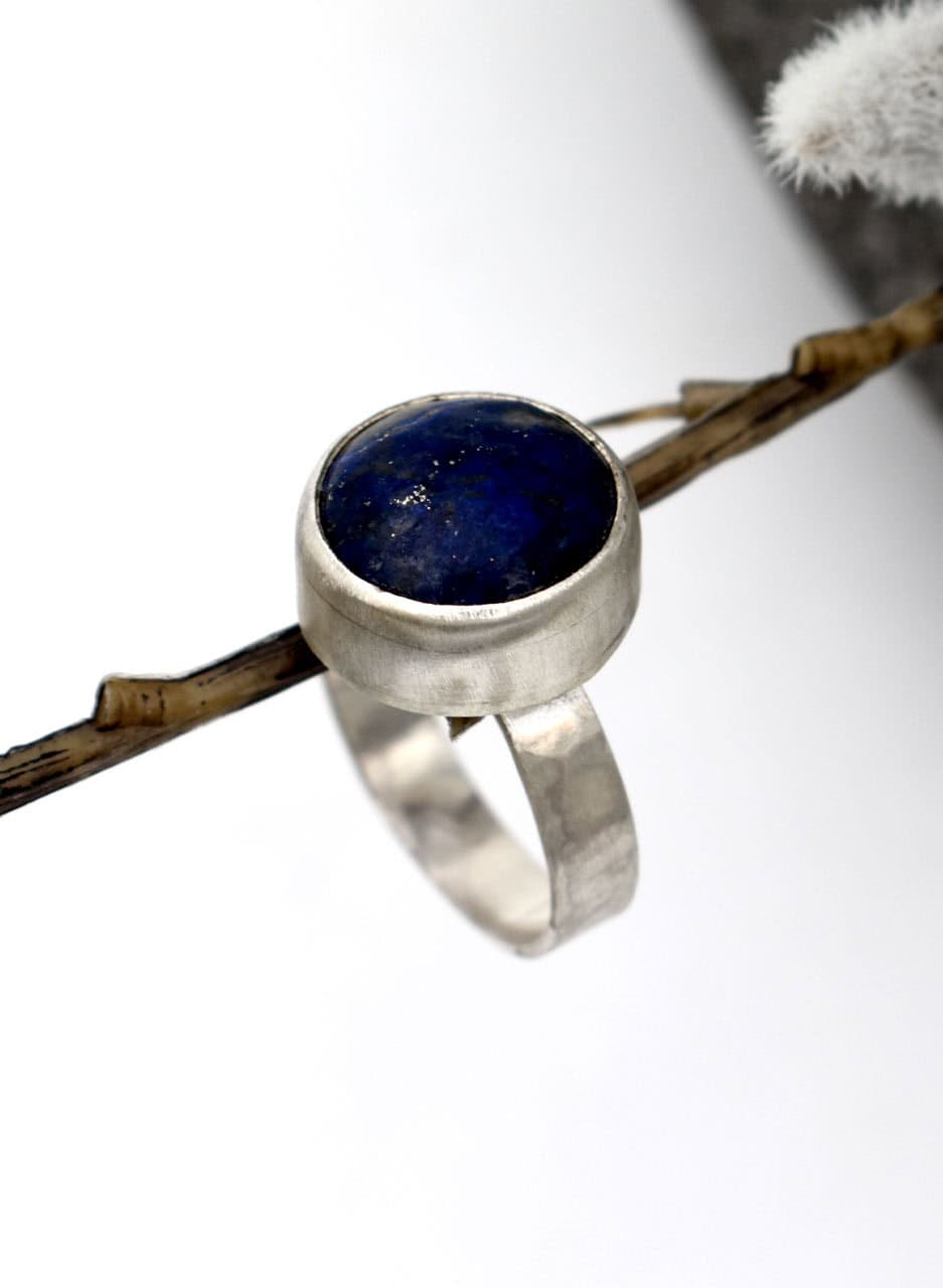 Lapis Lazuli Silver Ring - Dominique Crikemans