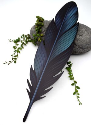 Wall Hung Tui Feather (Large) - NZ Made