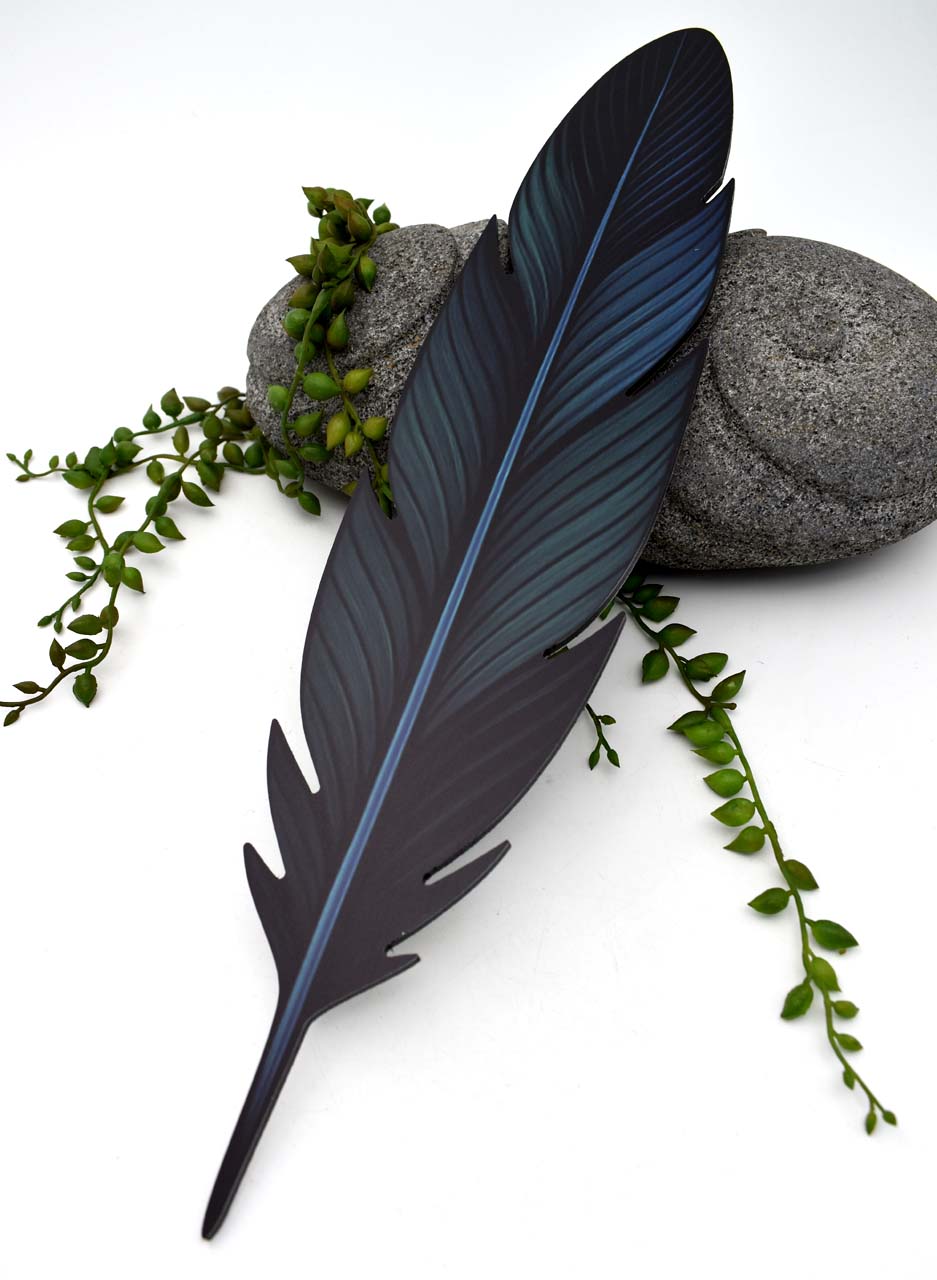 Wall Hung Tui Feather (Medium) - NZ Made