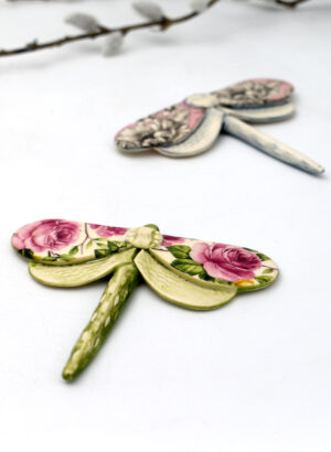 Pink Rose Dragonfly - Kirsty Gardiner