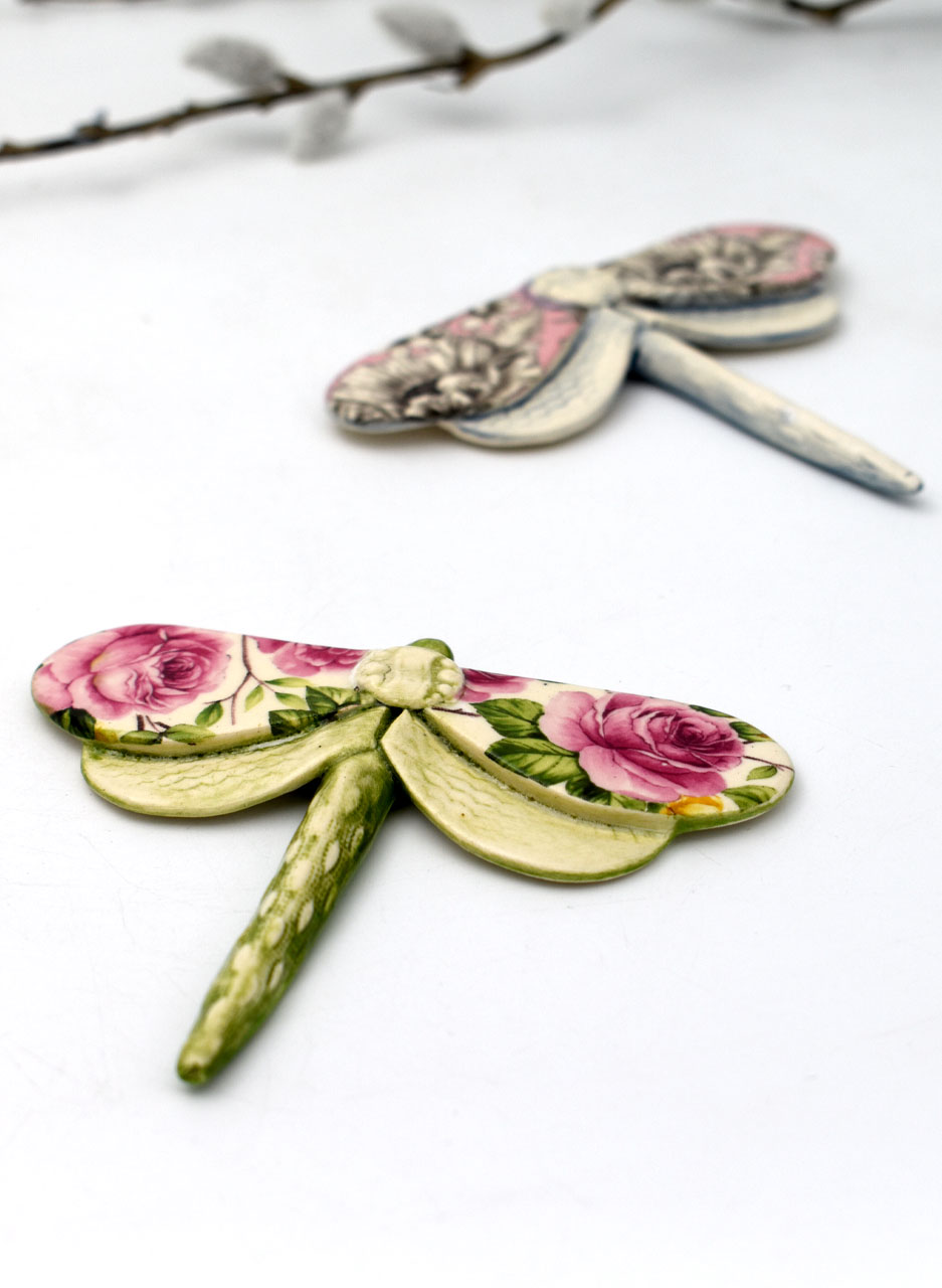 Pink Rose Dragonfly - Kirsty Gardiner