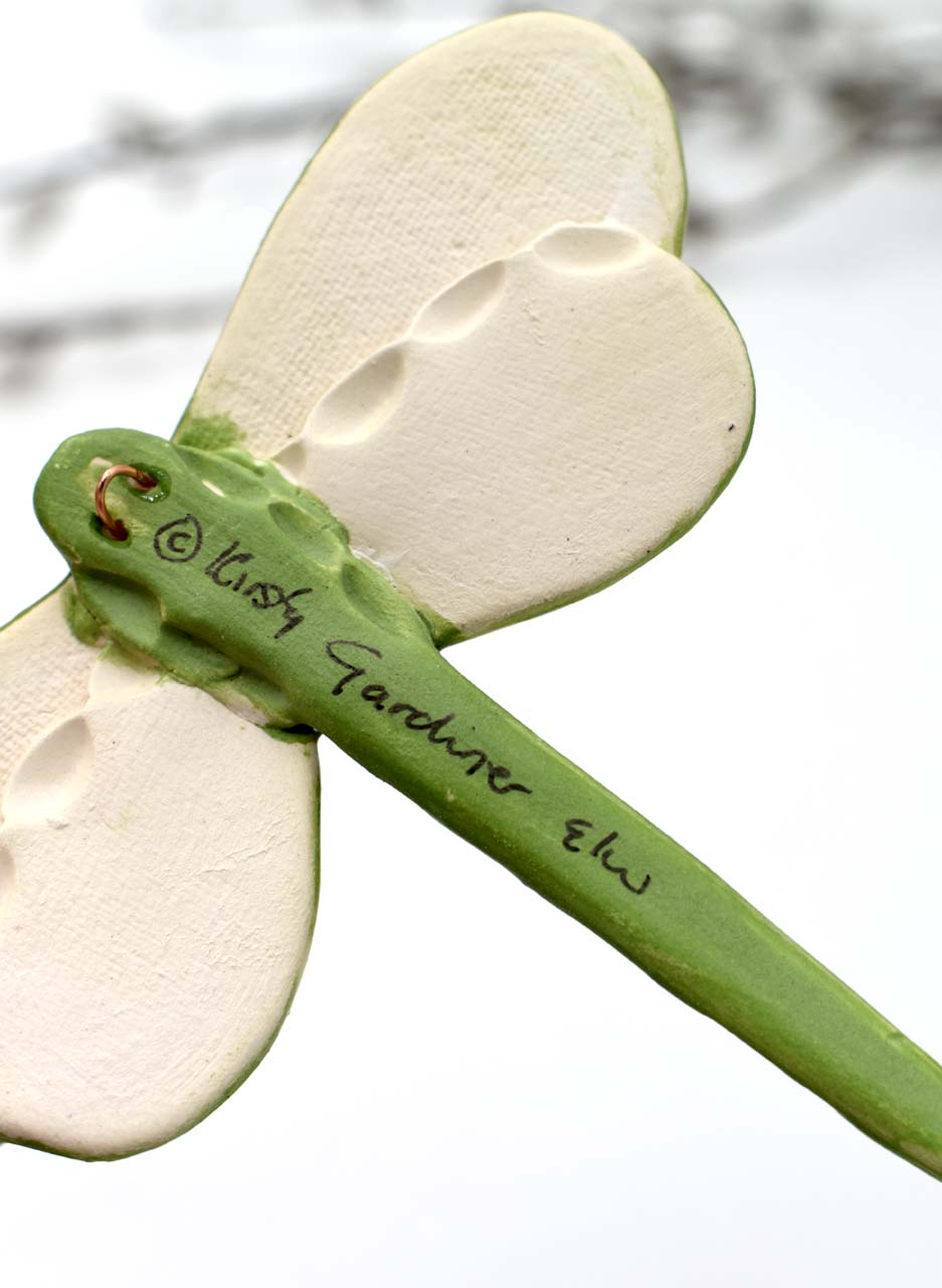 Dragonfly Vintage Soft Green Flowers - Kirsty Gardiner - Image 4