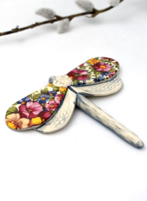 Dragonfly Colourful Wildflowers - Kirsty Gardiner