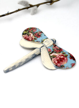 Dragonfly Blue Flowers - Kirsty Gardiner