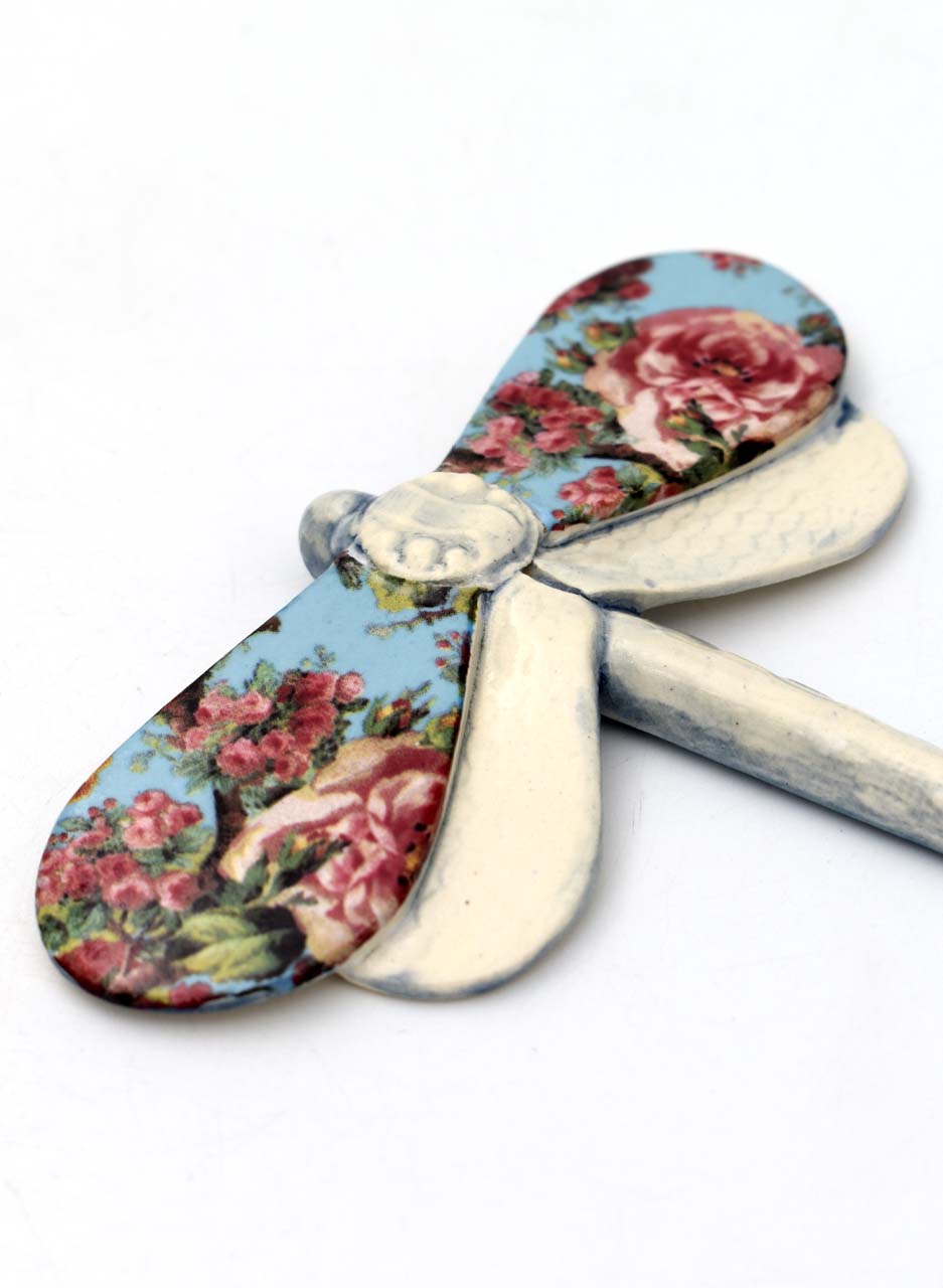 Dragonfly Blue Flowers - Kirsty Gardiner - Image 4