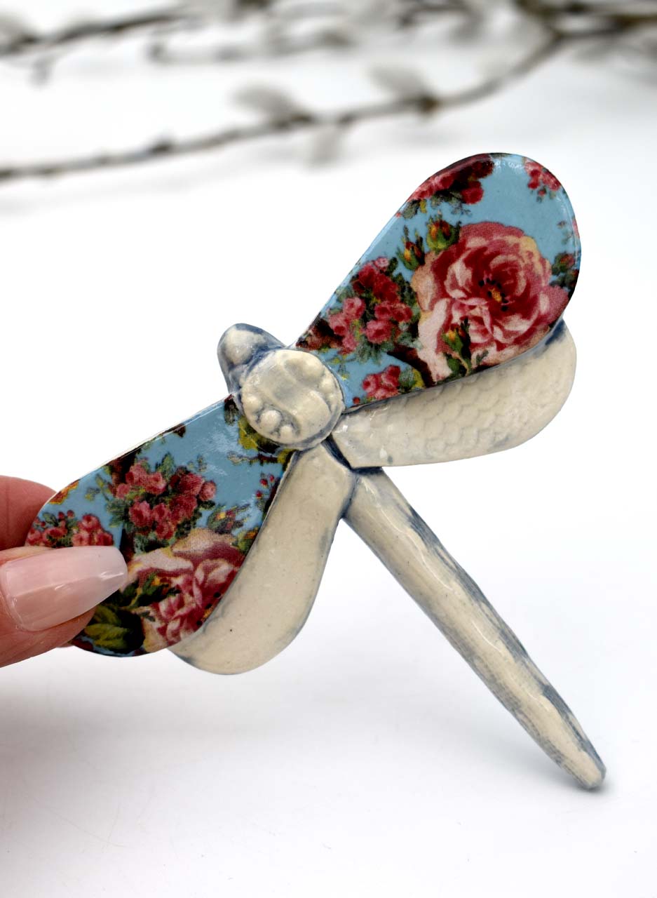 Dragonfly Blue Flowers - Kirsty Gardiner - Image 2