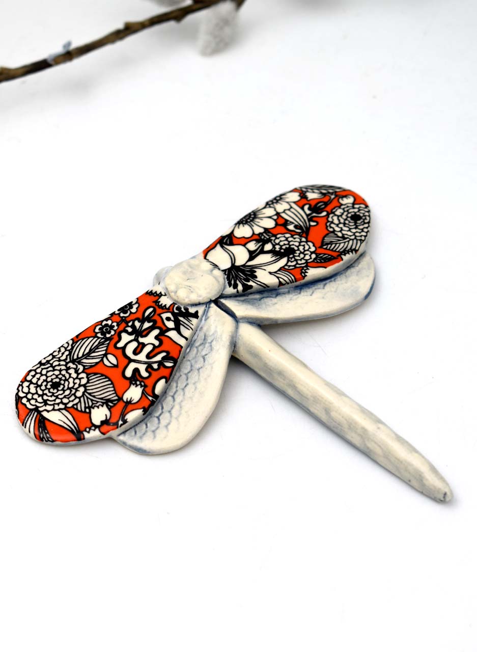 Dragonfly Retro Orange - Kirsty Gardiner