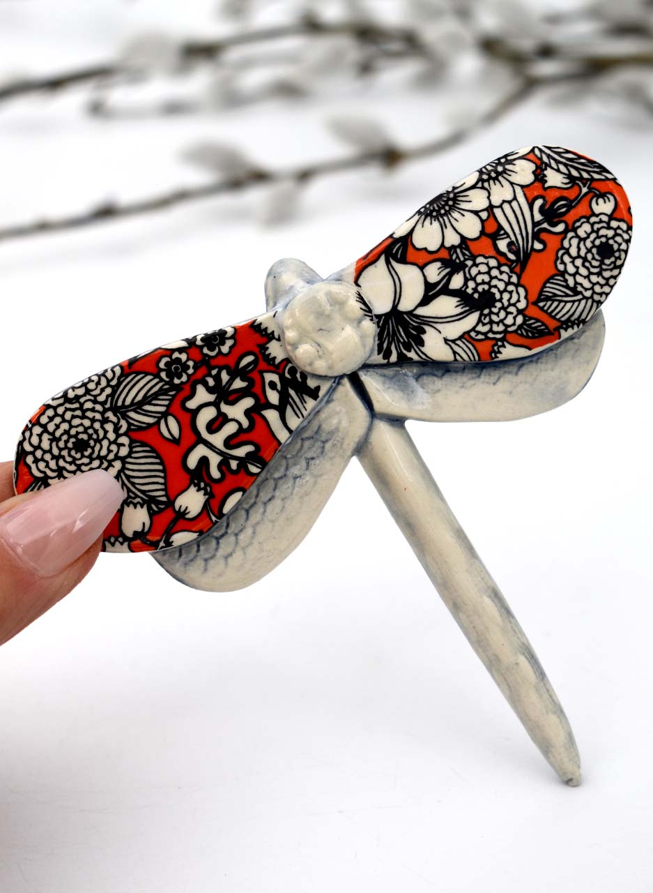 Dragonfly Retro Orange - Kirsty Gardiner - Image 3