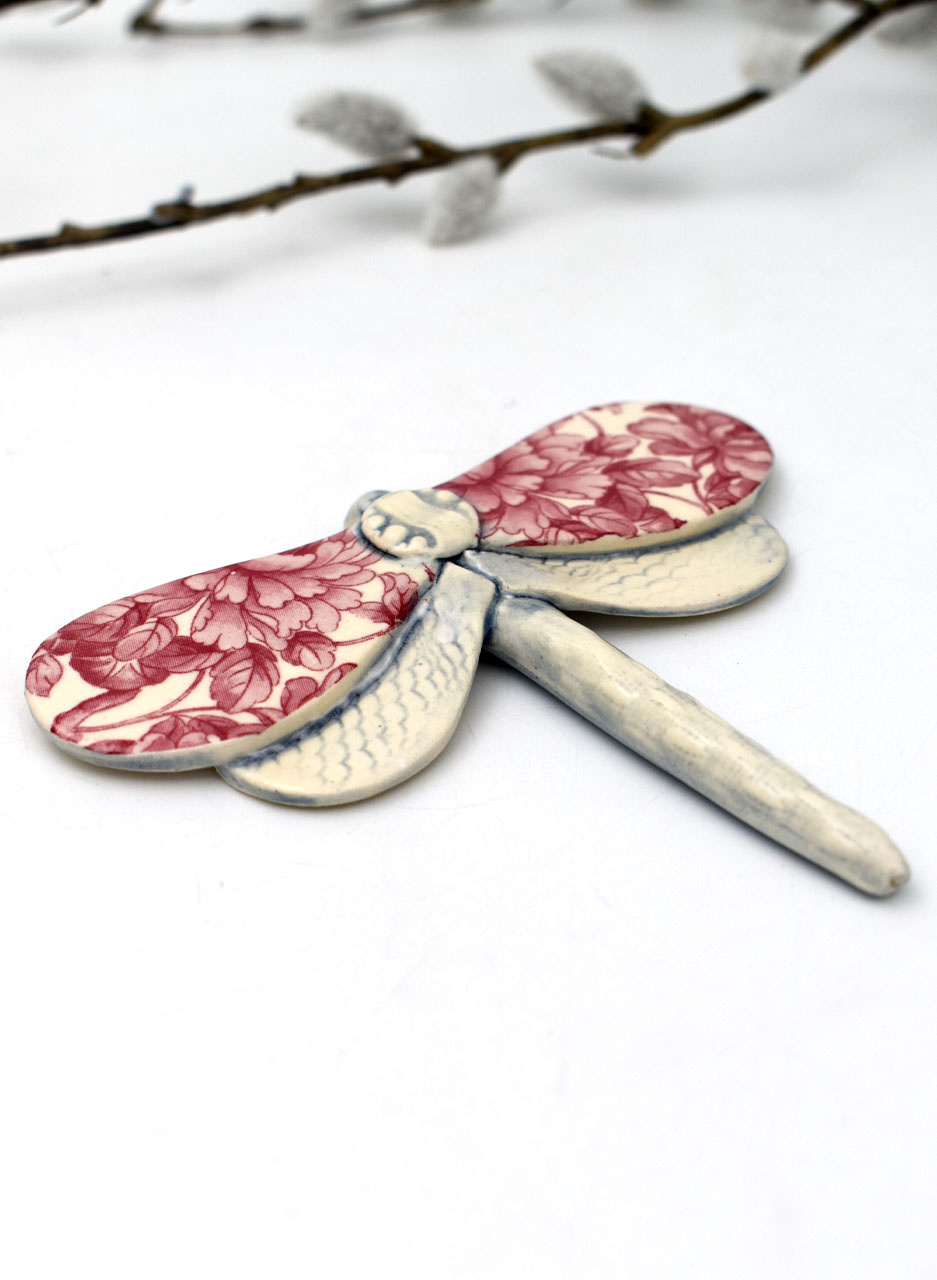 Dragonfly Red Flowers - Kirsty Gardiner - Image 4