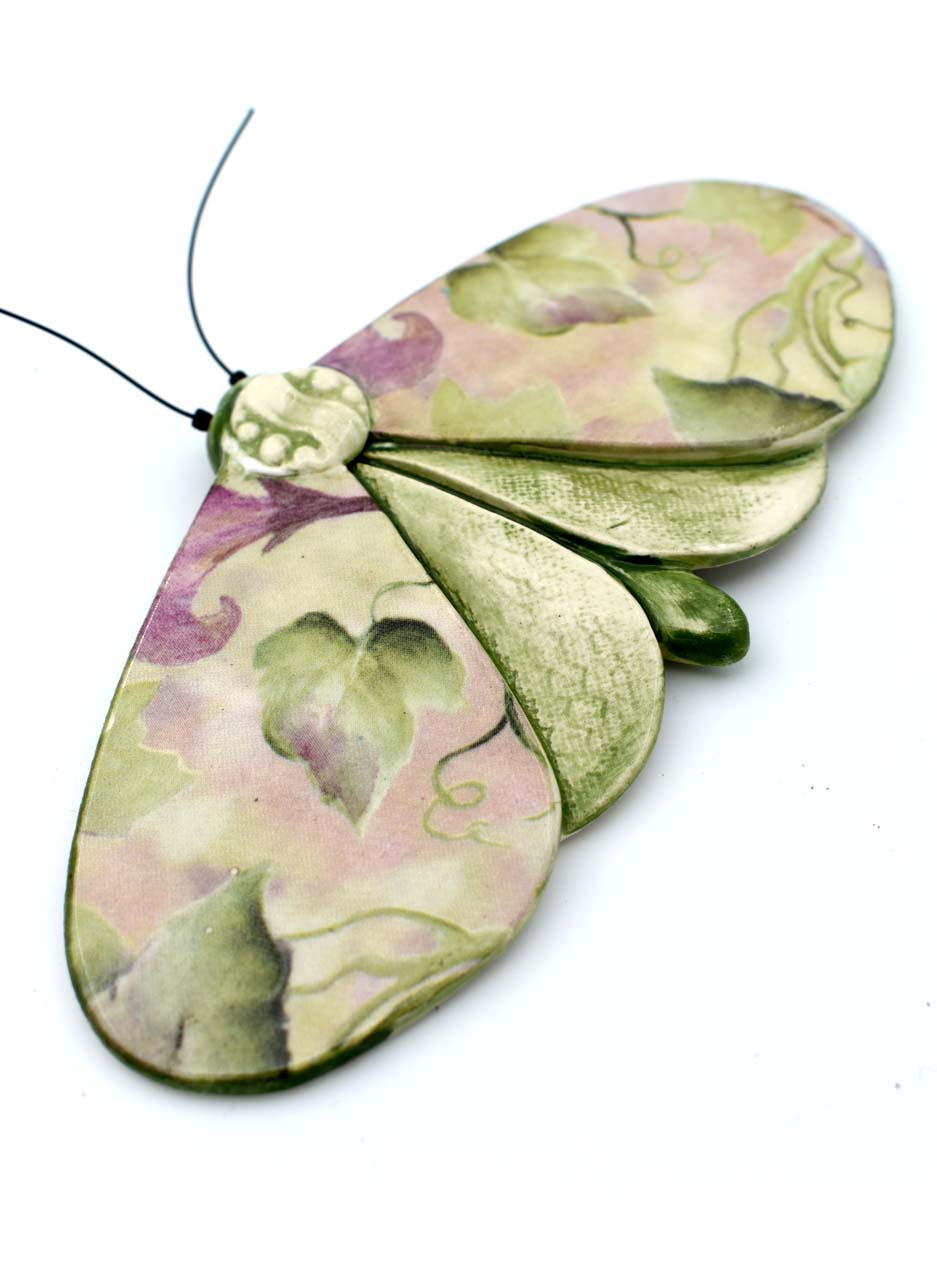 Soft Green /Lilac Flower Moth - Kirsty Gardiner - Image 3