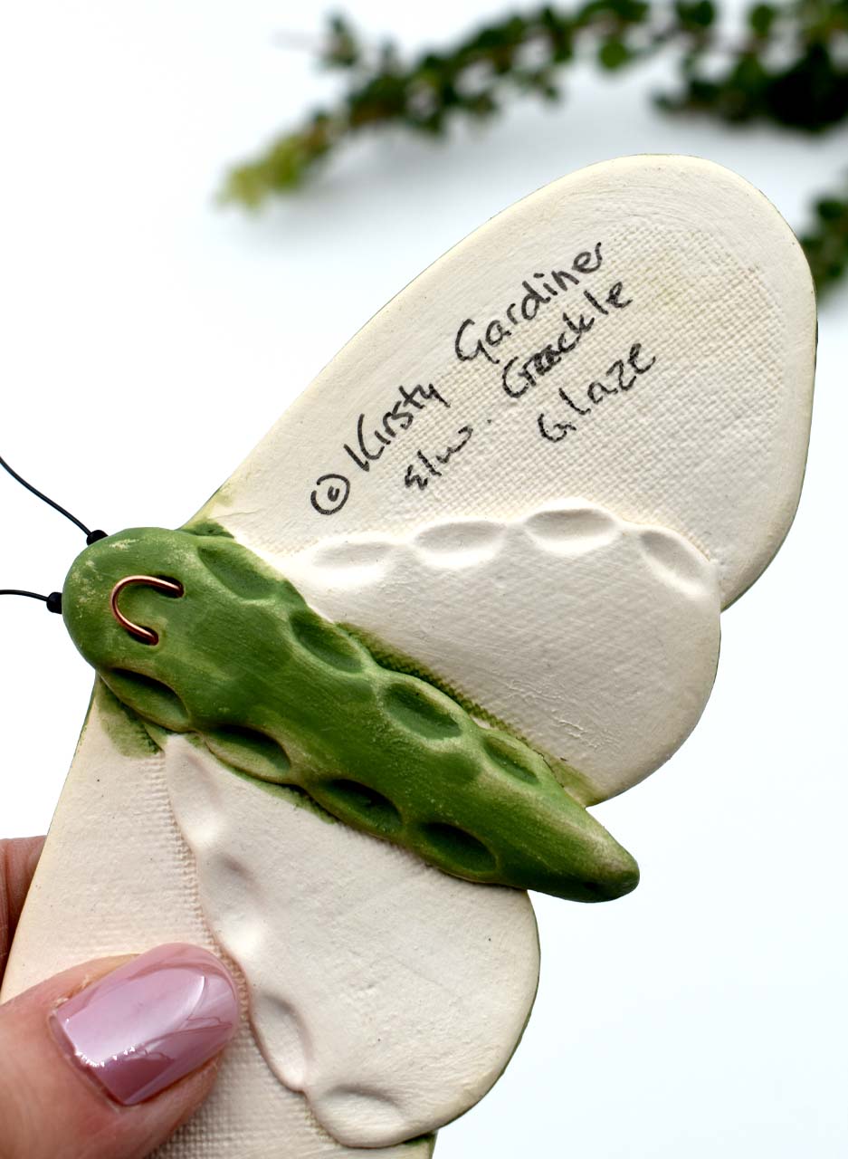 Soft Green /Lilac Flower Moth - Kirsty Gardiner - Image 2