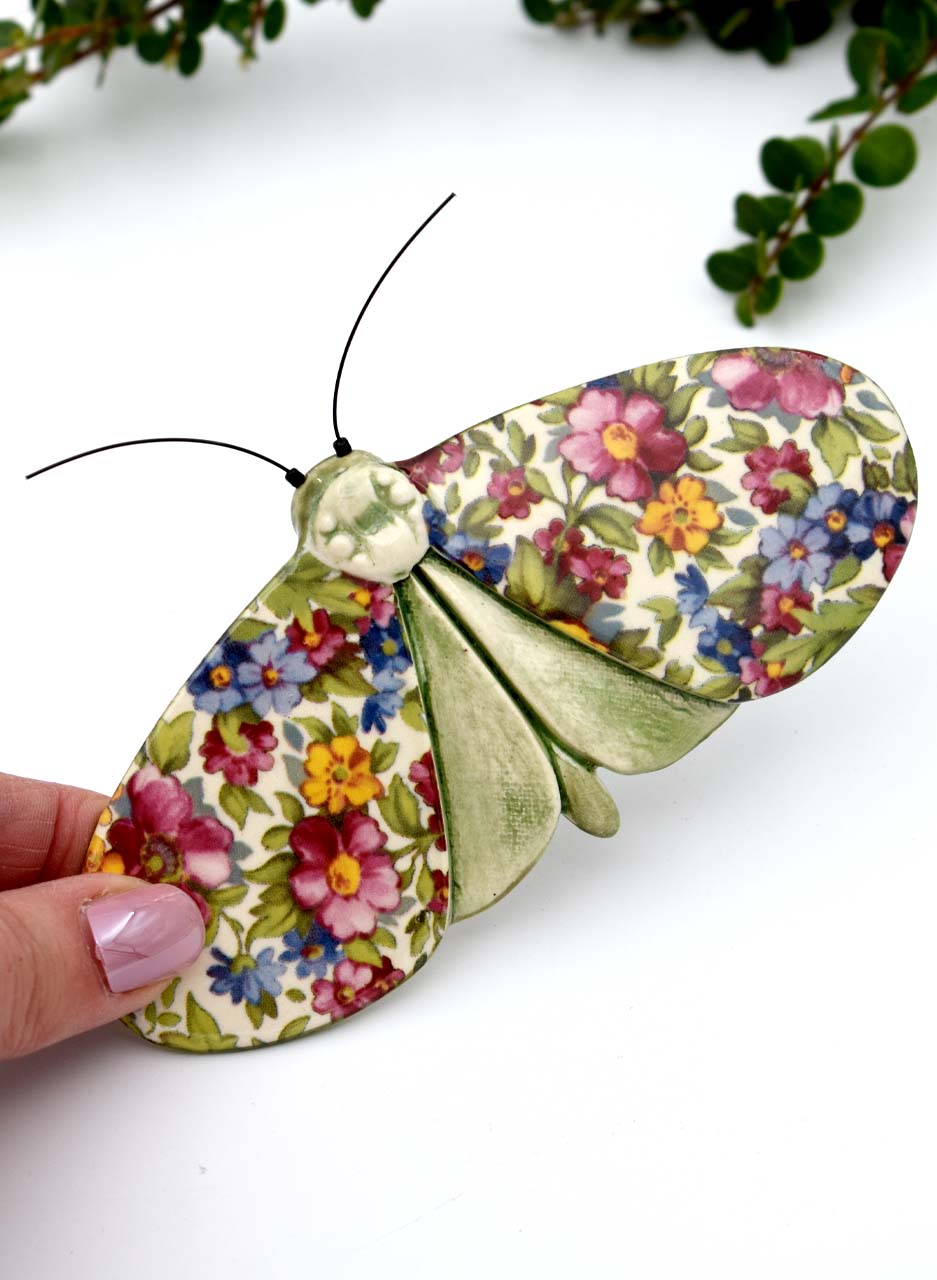 Wildflowers On Green Moth - Kirsty Gardiner - Image 2
