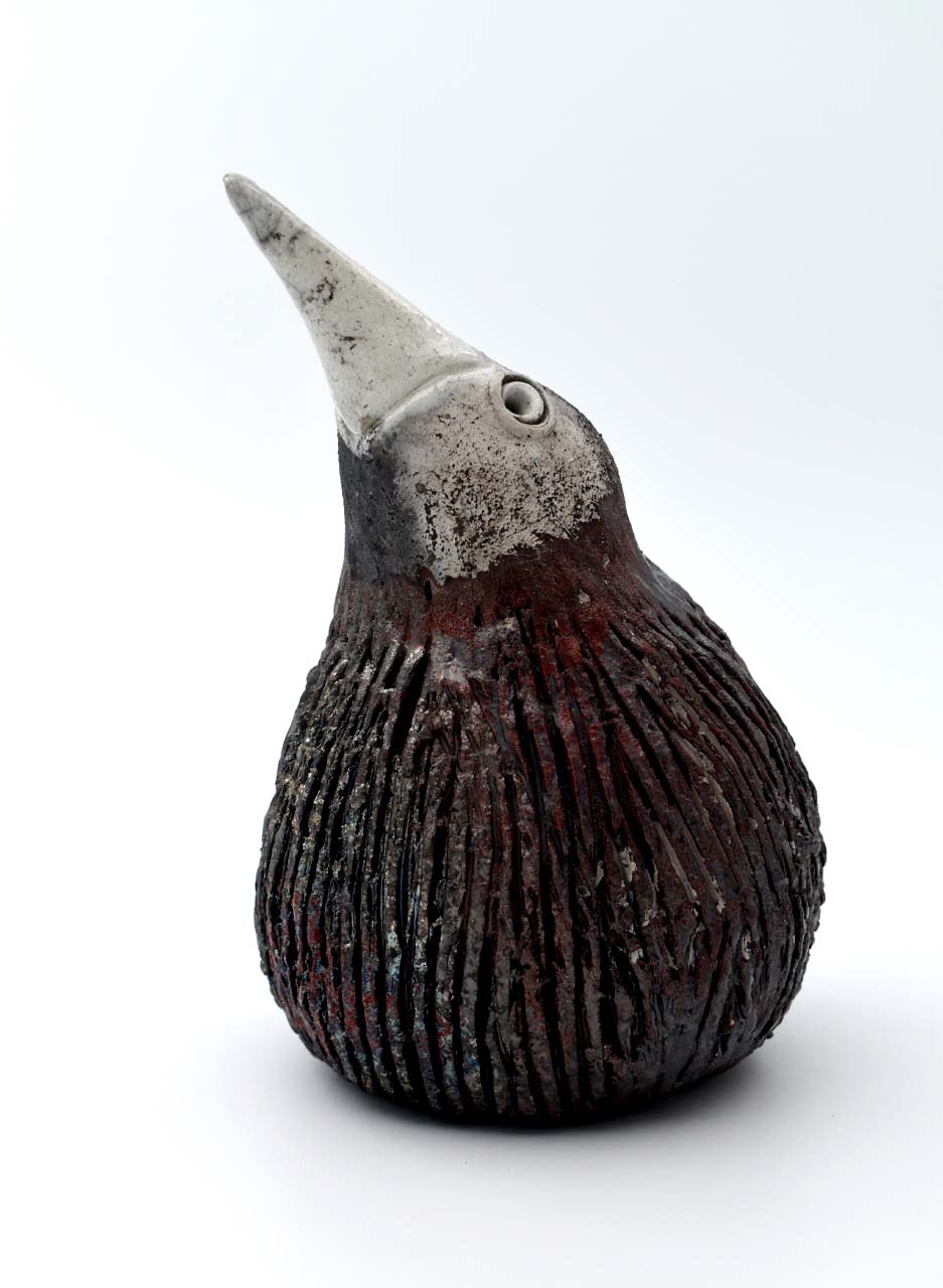 Raku Kiwi - LJH Pottery - Image 4