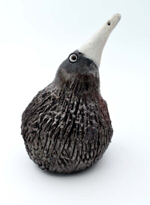 Raku Kiwi - LJH Pottery