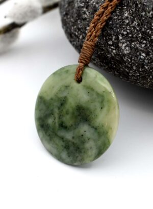 Top of the South Pounamu Small Disc - Amber Dawn