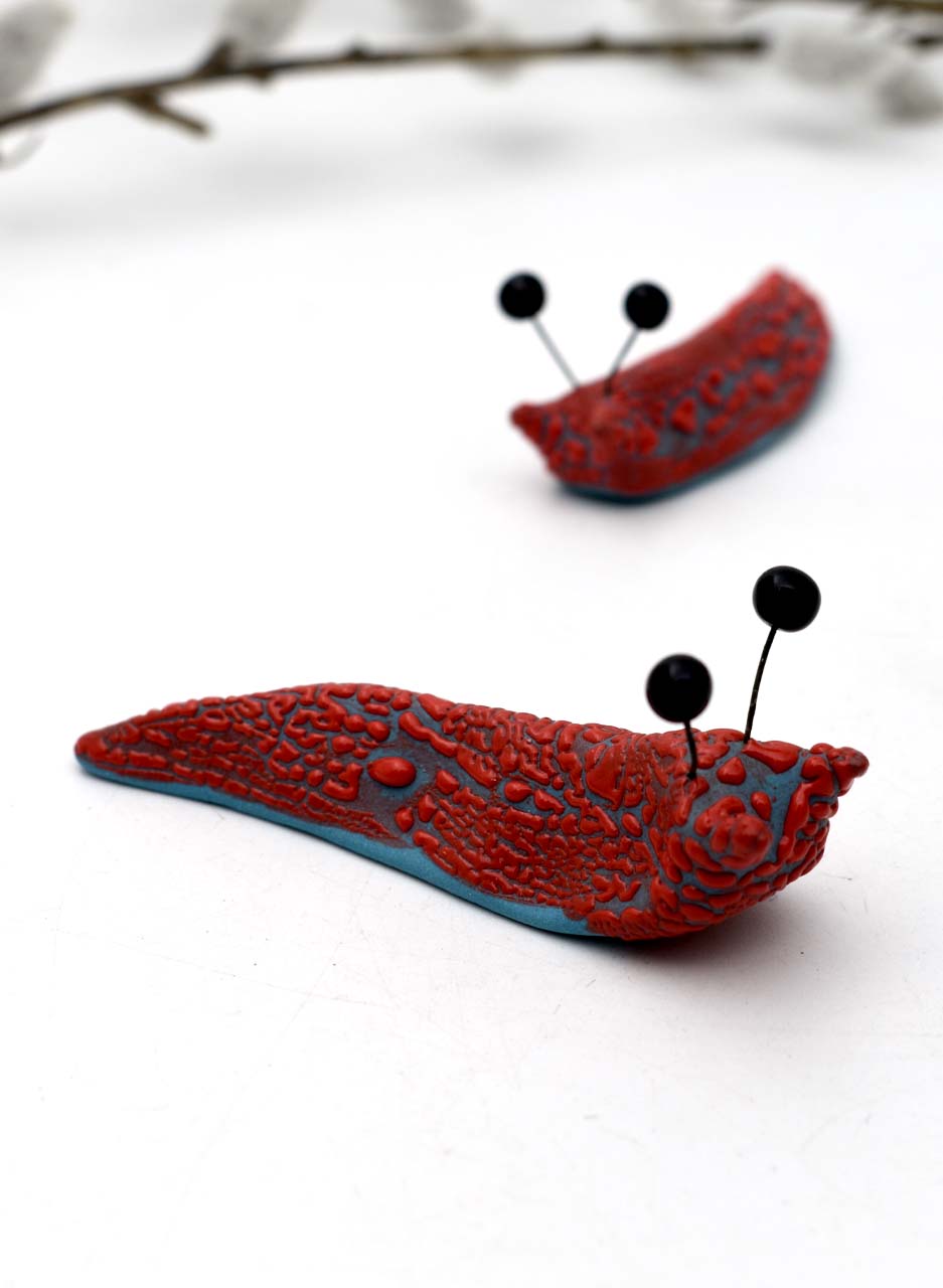 Fruity Flat Slug (Red) - Lava Ceramics