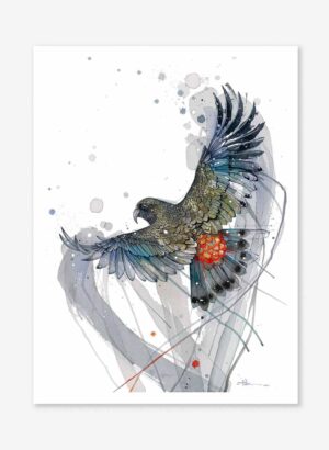 Kea, Stormy Sky (Limited Edition Print) - Rachel Walker