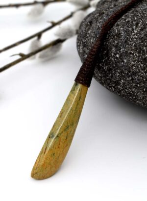 Marsden Flower Pounamu Bound Drop - Amber Dawn