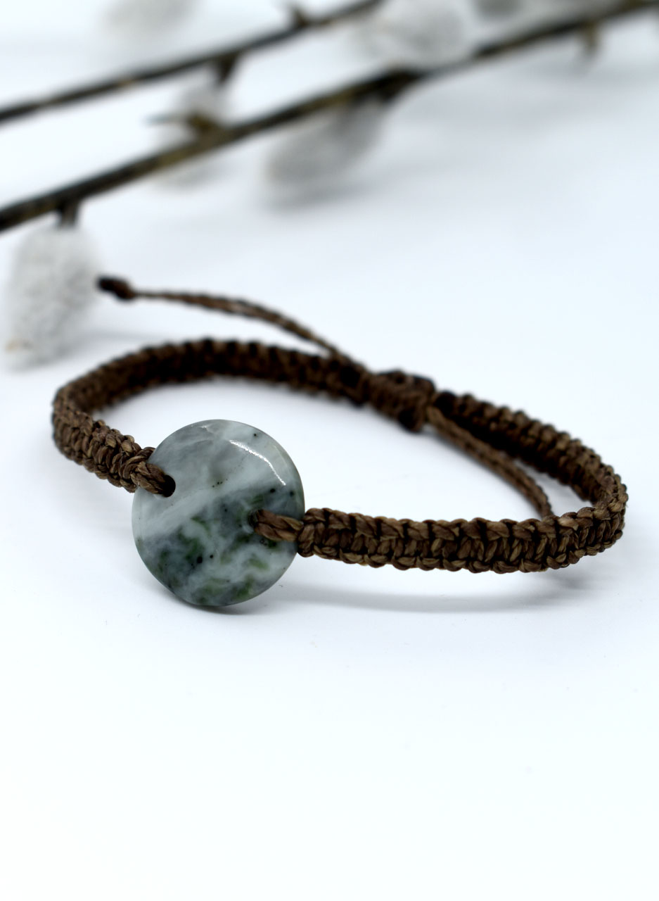 Pounamu Bracelet - Amber Dawn