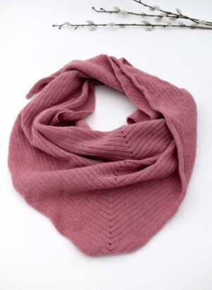 Dusky Pink Merino Possum Scarf - Ingeborg Hawighorst