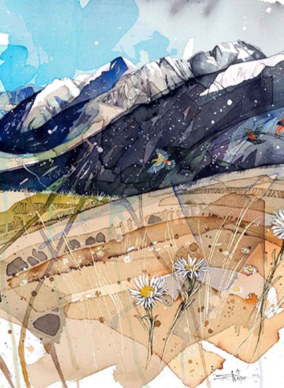 Southern Alps Landscape (Phipps Peak at Arthur's Pass) (Limited Edition Print) - Rachel Walker - Image 3