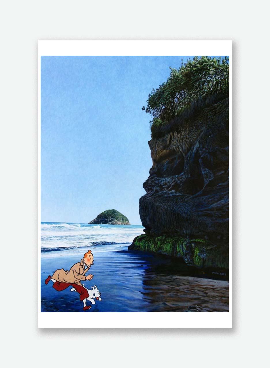 Tintin and Snowy at Backbeach - Graham Kirk - Image 2