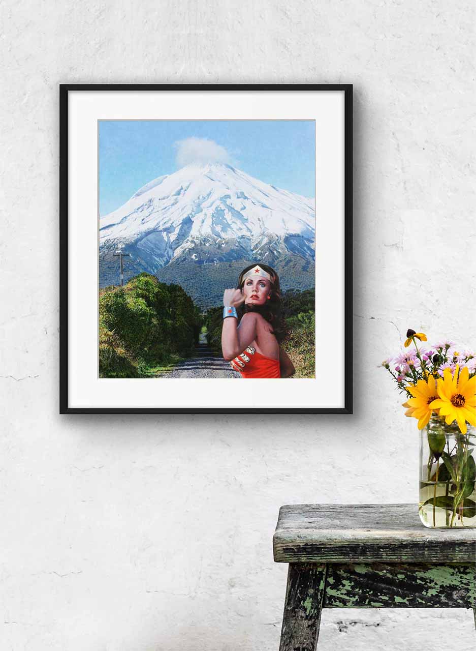 Wonderwoman and Mount Taranaki - Graham Kirk - Image 2