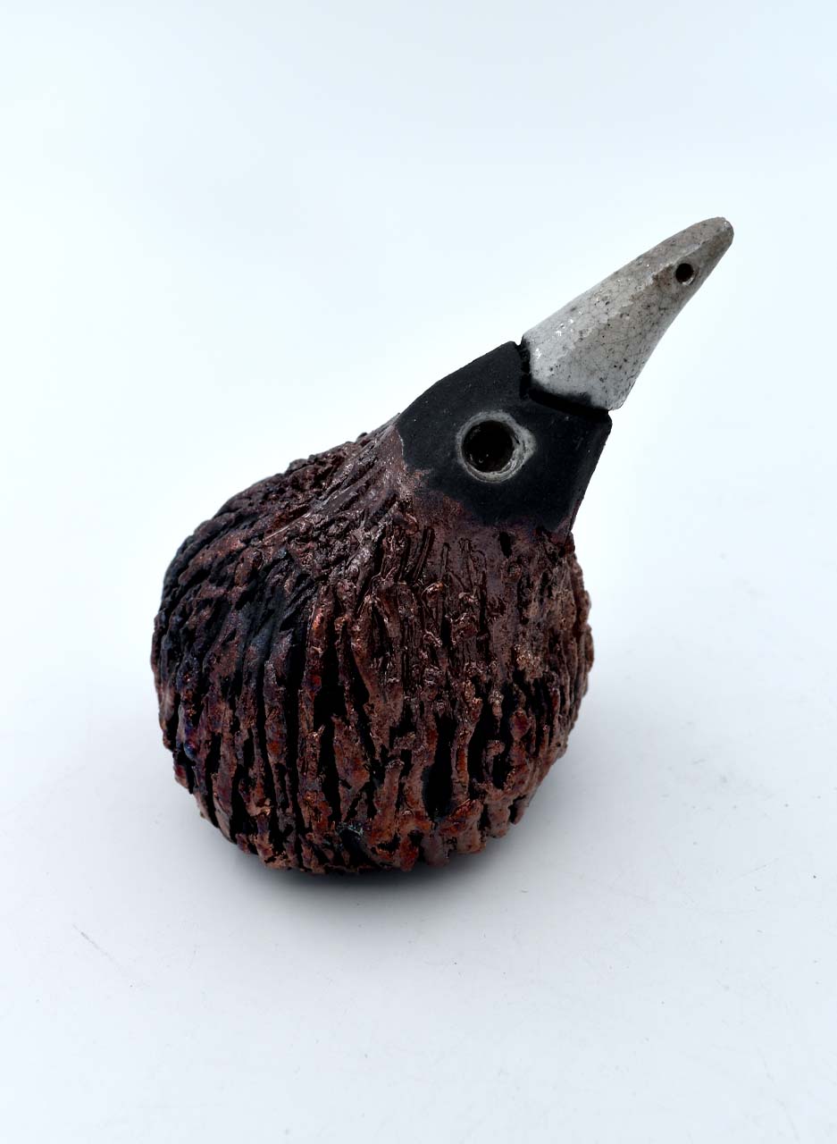 Raku Kiwi (Small) - LJH Pottery
