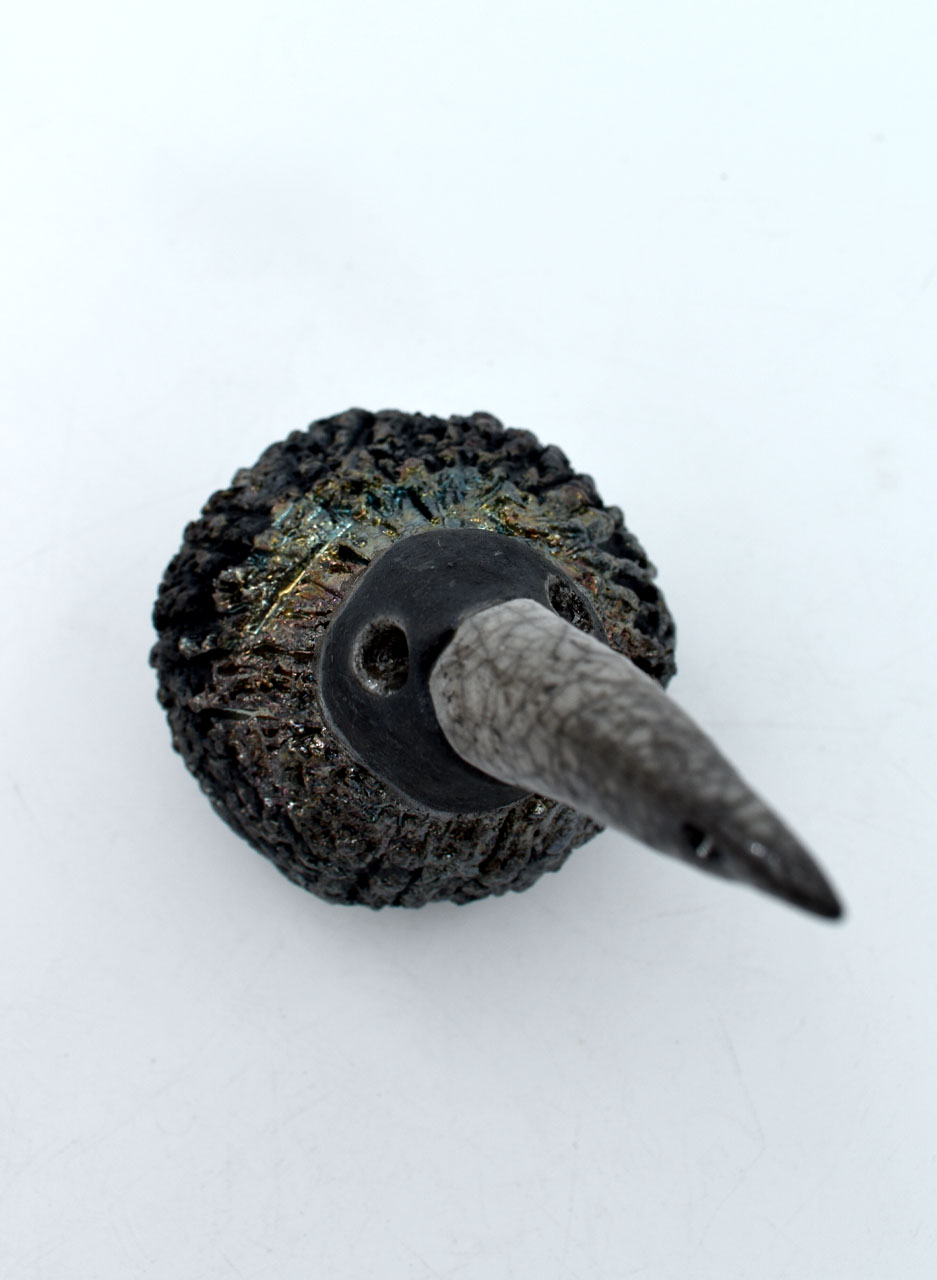 Raku Kiwi (Small) - LJH Pottery - Image 2