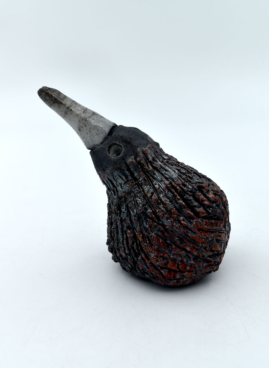 Raku Kiwi (Small) - LJH Pottery - Image 3
