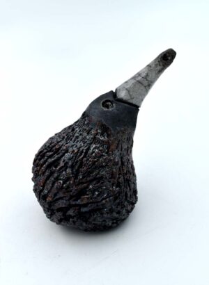 Raku Kiwi (Small) - LJH Pottery