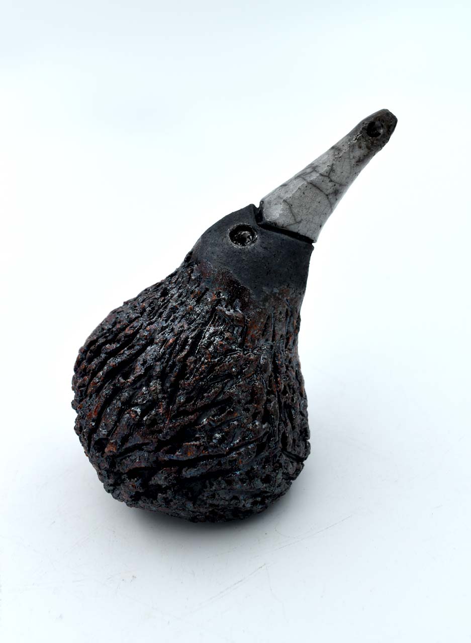 Raku Kiwi (Small) - LJH Pottery