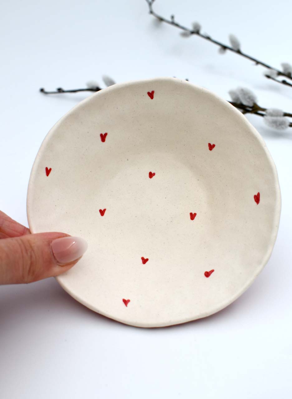 Red Heart Bowl - Mazza Made Ceramics - Image 2