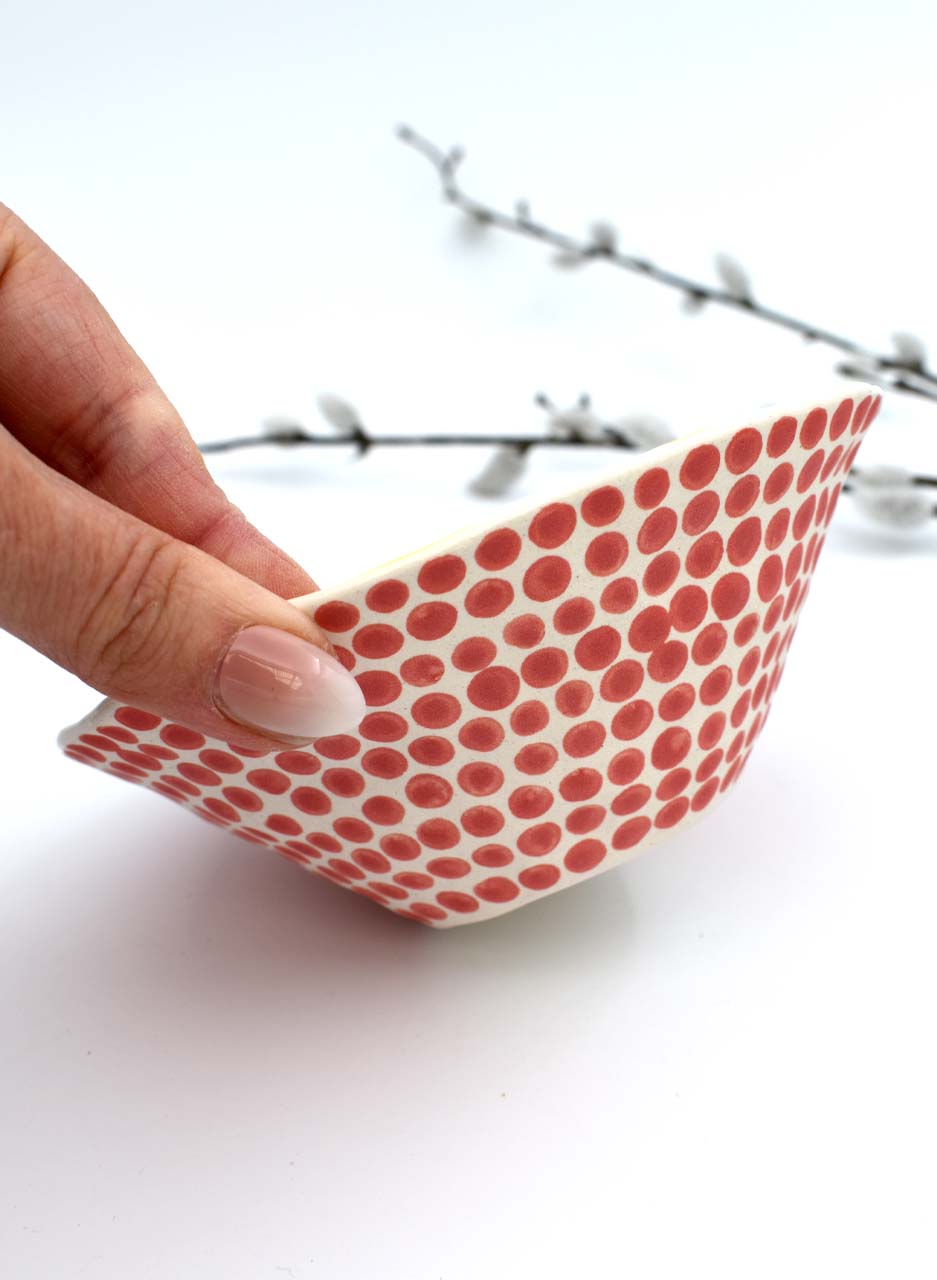 Yellow Dottie Bowl - Mazza Made Ceramics - Image 3