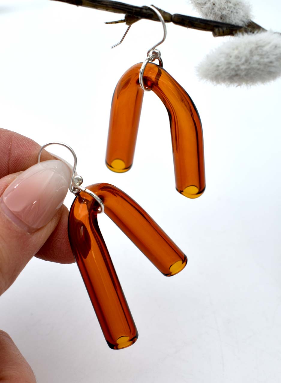 Amber Arc Earrings - Isla Osborne - Image 2