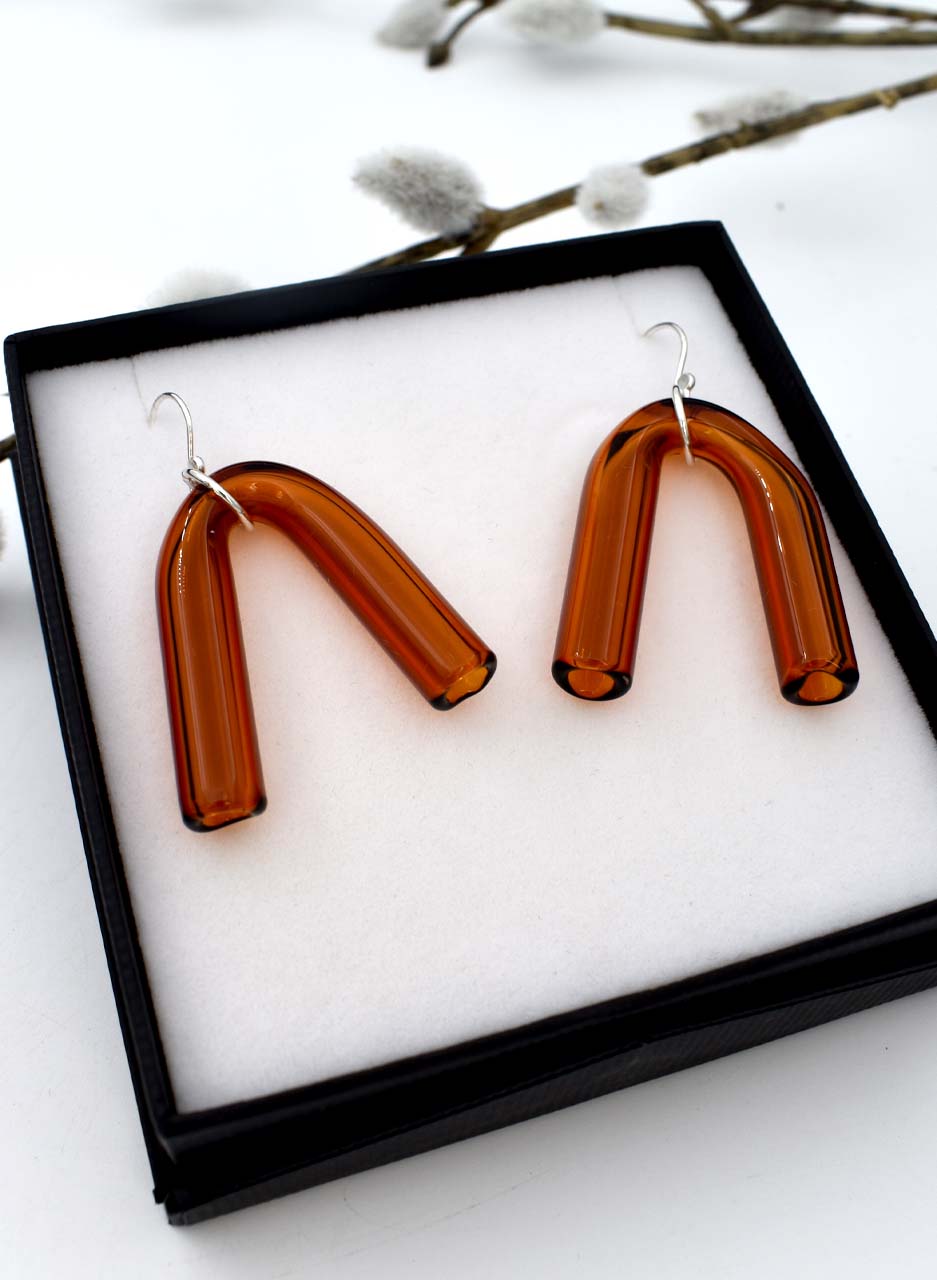 Amber Arc Earrings - Isla Osborne - Image 3