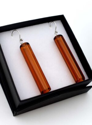 Amber Tube Earrings - Isla Osborne