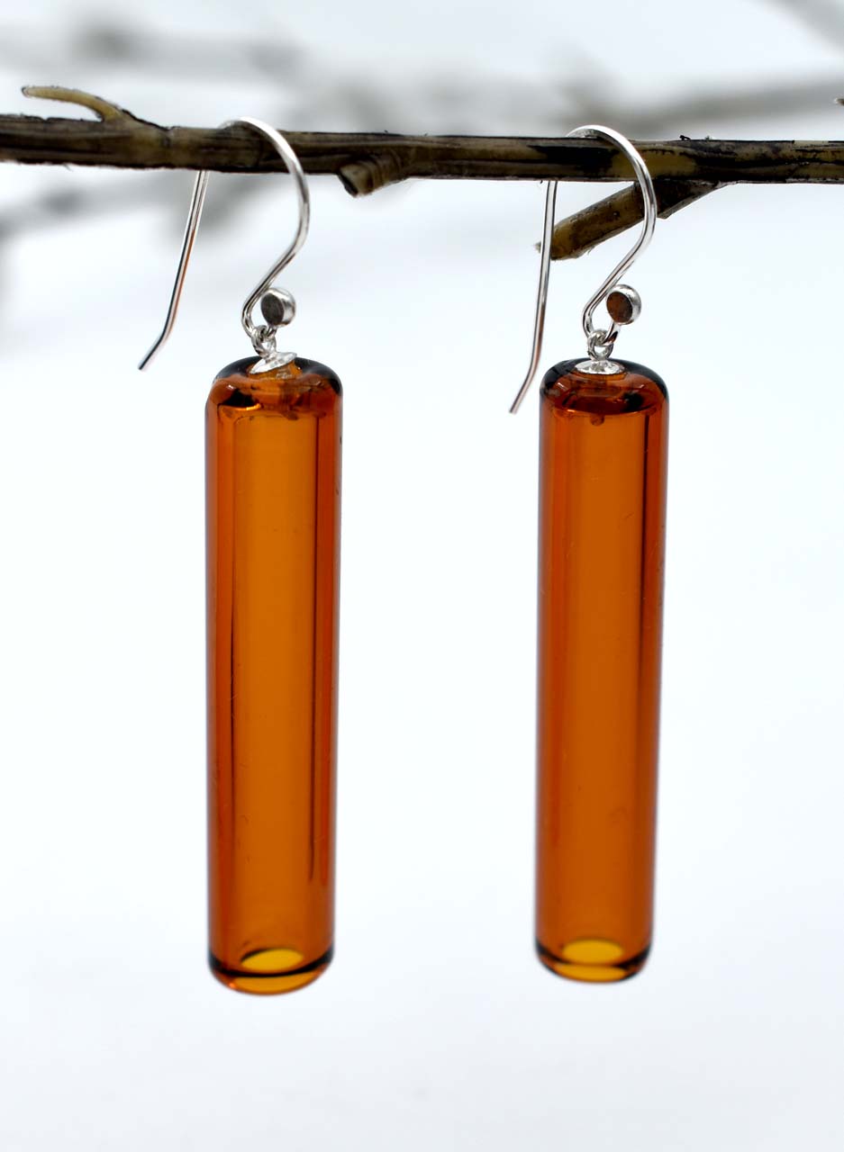 Amber Tube Earrings - Isla Osborne - Image 2