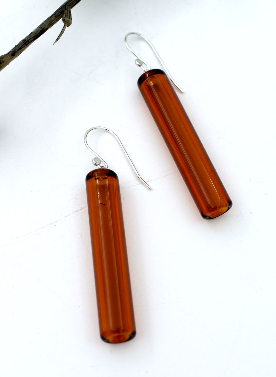 Amber Tube Earrings - Isla Osborne - Image 3