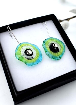 Amoeba Blue Earrings - Isla Osborne