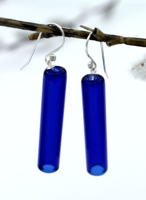 Blue Tube Earrings - Isla Osborne